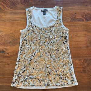 Sequin Embellished Tank Top Black House White Market